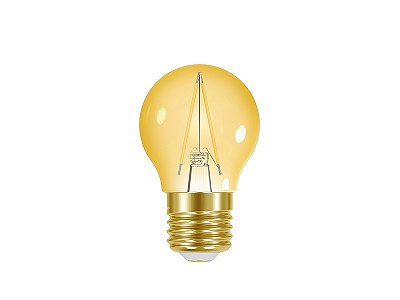 LÂMPADA LED FILAMENTO VINTAGE GLOBO G45 3W ÂMBAR E27