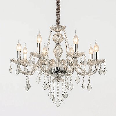 Lustre Maria Thereza Cristal Transparente 12xE14 SL-9840/H12 TR
