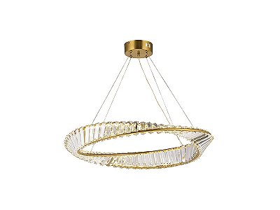 Pendente LED 16W 3000k Revolve D40cm Dourado Taschibra