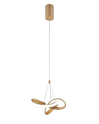 Pendente LED 20W 3000K 1400lm D20x18cm Dourado DCD03217