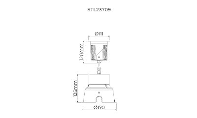 Embutido de Solo S.Ground 18,5W 3000K IP67 36º Bivolt STL23709/30