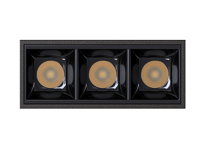 Luminária de Sobrepor Recuada 3 focos 7W 2700K 30º STL25301PTO-BP/27