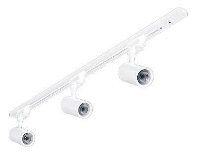 Kit Trilho + 3x Spot Led 10W 3000K e Emenda 1 Metro Branco 61723