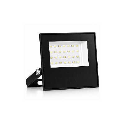 Refletor LED 30W 3000K 2400lm IP66 Bivolt Preto Embuled 60799