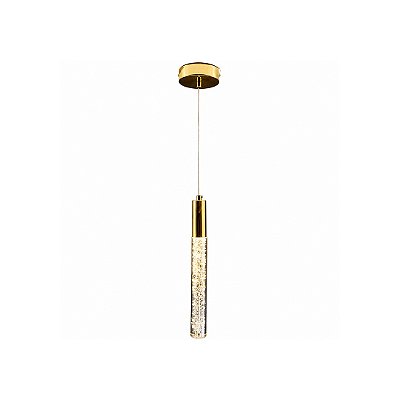 Pendente All Star LED 6W 3000K 30cm base redonda Dourado EBN0217