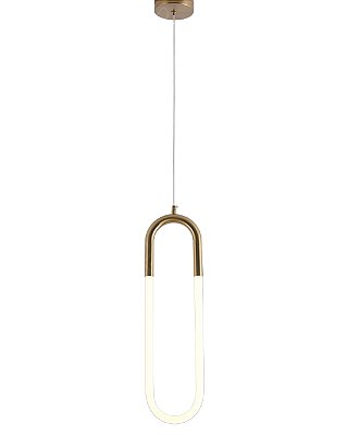 Pendente LED 12W 3000K 1125lm 50x14cm cabo 2m Bronze QD05152