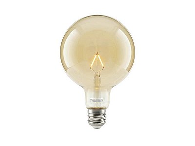 Lampada LED Filamento Vintage Globo G125 Ambar 3W Bivolt Taschibra