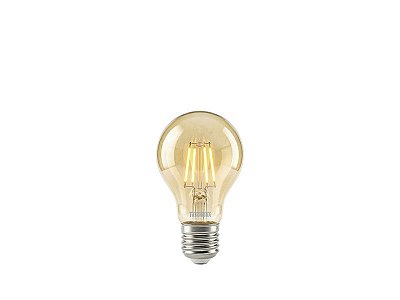 Lampada LED Filamento Vintage A60 Ambar 4W 2200k Bivolt Taschibra