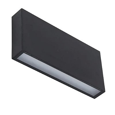 Arandela Axis 8W 3000K facho duplo 300lm IP65 Preto 9775 Gaya