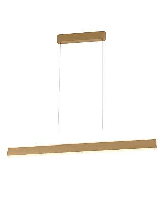 Pendente LED 40W 3000K C100x3,5cm cabo 1,5m Dourado QD05223