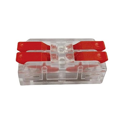 Kit 4x Conector Emenda Duplo transparente Gaya 1793