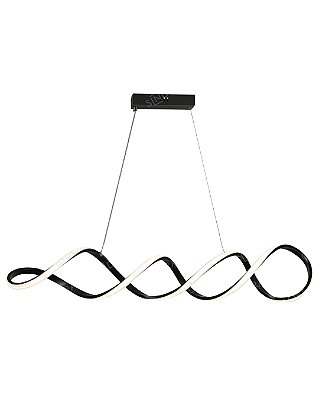 Pendente LED 56W 3000K/4500/6500K C100cm cabo 150cm Preto FD16045