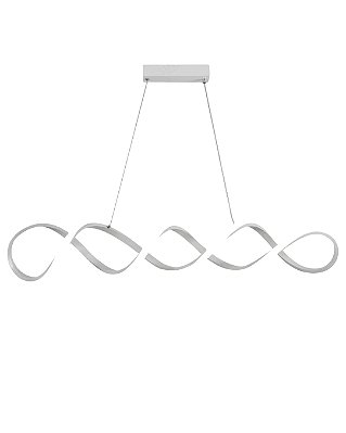 Pendente LED 56W 3000K/4500/6500K C100cm cabo 150cm Branco FD16046
