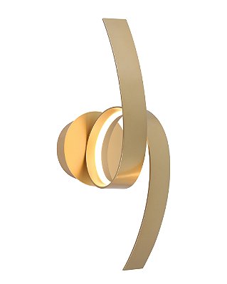 Arandela LED 12W 3000K 40x14x18cm Bivolt Dourado DCB03427