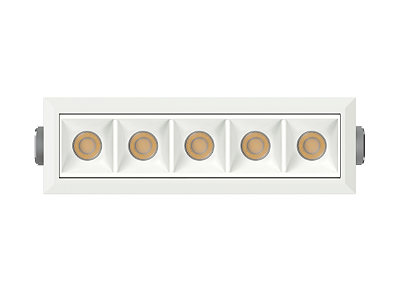 Embutido Recuado Square Micro 11,5W 2700k 5 focos STL25369BR/27