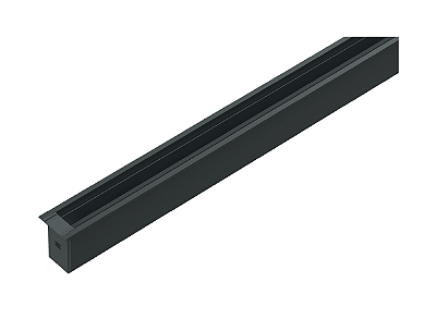 Trilho de Embutir S.Line Short Frame 24v 2m Preto STL24489PTO