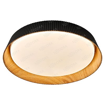 Plafon de sobrepor LED 28W 3000/4000/6500K D43cm Preto DCX023123