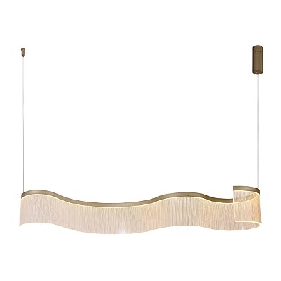 Pendente LED 29W 3000K 100x14cm Dourado cabo 2m DCD02973