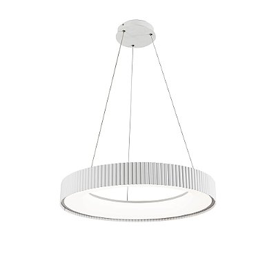 Pendente LED 38W 3000/4000/6500K D50cm cabo 150cm Branco DCD02392