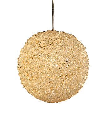 Pendente em Cristal Transparente 6xE14 D40cm Metal Dourado DCD04619