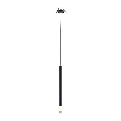Pendente Lana LED 3W 3000K 35cm Bivolt Preto Nordecor 2691