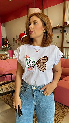 T-Shirt Seja forte e Corajosa