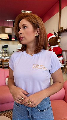 T-Shirt Eu sou filha, amada , escolhida