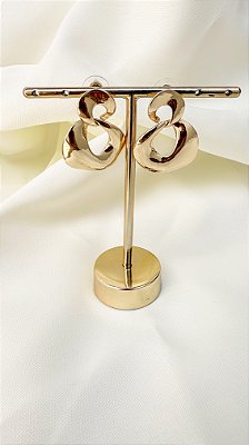 Brinco Orgânico Argola - Bijuteria Premium