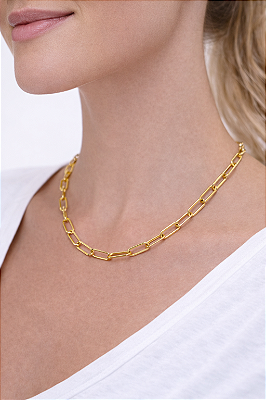 Colar Elos Cartier Folheado a ouro 18k