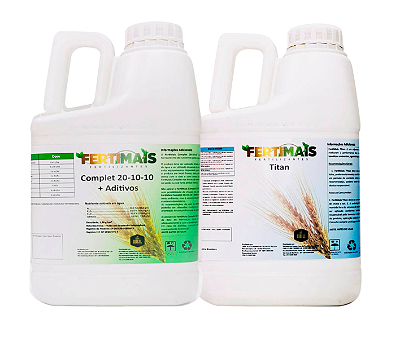 COMBO 20-10-10 COMPLETO + INSETICIDA TITAN OrganoMineral 5 L cada