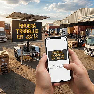 Painel de Mensagem Variável Móvel