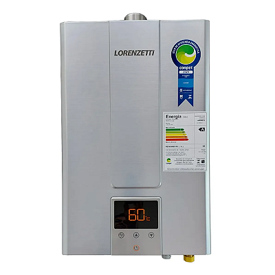 Aquecedor Lorenzetti LZ 2000 DE-I 20 Litros GN Inox Digital - Casa