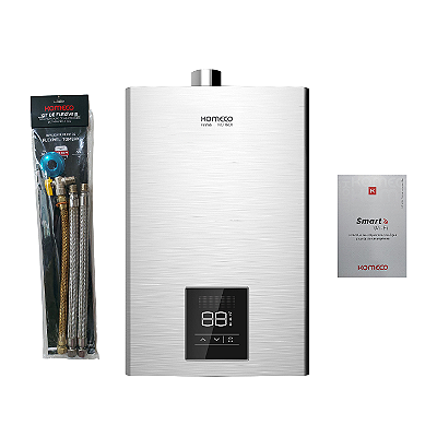 Aquecedor Komeco KO 16DI Prime GLP Inox + Wi-Fi + Kit