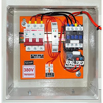 Painel  P/ bomba submersa 5,5CV Trifasico 380V