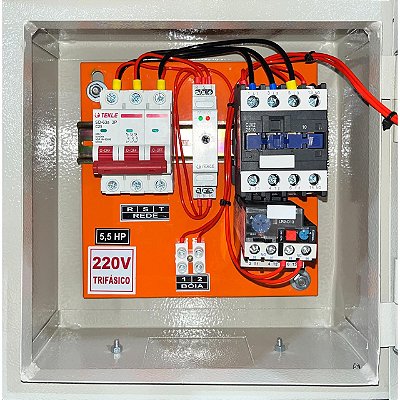 Painel  P/ bomba submersa 5,5CV Trifasico 220V