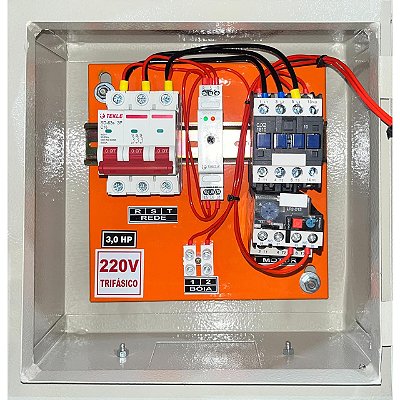 Painel  P/ bomba submersa 3,0CV Trifasico 220V