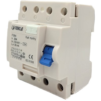INTERRUPTOR DIFERENCIAL IDR - TETRAPOLAR 25A - 30MA