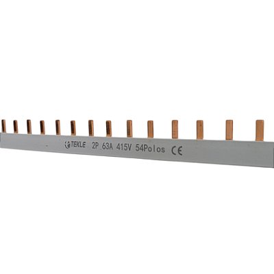 BARRAMENTO PENTE BIPOLAR - 63A 54POLOS 1MT