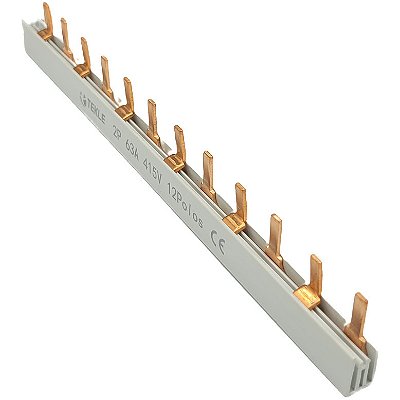 BARRAMENTO PENTE BIPOLAR - 63A 12POLOS 22,5CM