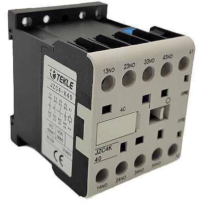 MINI CONTATOR AUXILIAR JZC4-K40 4NA 24Vca