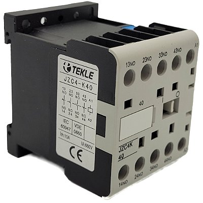 MINI CONTATOR AUXILIAR JZC4-K40 4NA 220Vca