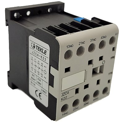 MINI CONTATOR AUXILIAR JZC4-K22 2NA+2NF 220Vca