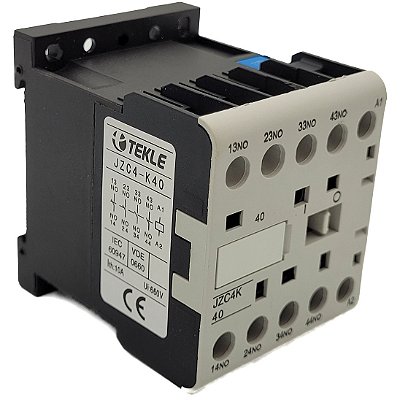 MINI CONTATOR AUXILIAR JZC4-K40 4NA 110Vca