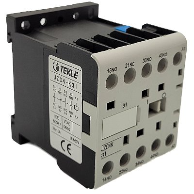 MINI CONTATOR AUXILIAR JZC4-K31 3NA+1NF 110Vca