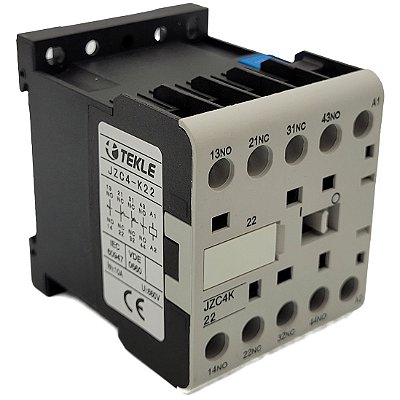 MINI CONTATOR AUXILIAR JZC4-K22 2NA+2NF 110Vca