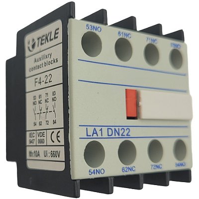 BLOCO DE CONTATO AUXILIAR CJX2 - F4-22 - DN22 - 2NA+2NF