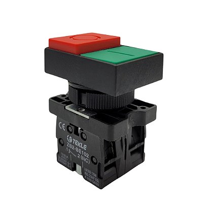 BOTOEIRA DUPLA PLAST. EL8425(DUPLO S/ILUM.)1NA+1NF