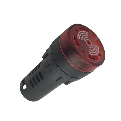 SINALEIRO SONORO VERMELHO 22MM 220Vca
