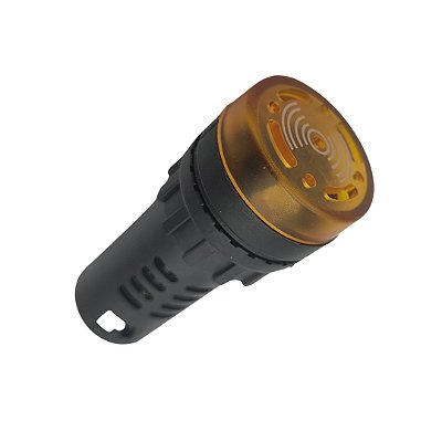 SINALEIRO SONORO AMARELO 22MM 220Vca