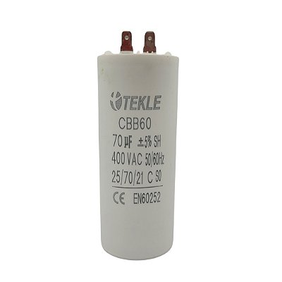 CAPACITOR PERMANENTE C/TERMINAL 70,0UF 440V